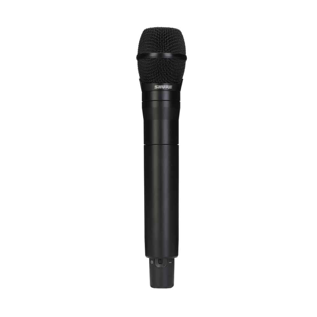 Micro không dây cầm tay Shure ADX2/KSM11 với có thiết kế thân micro: thiết kế gọn, chắc chắn, tích hợp màn hình hiển thị rõ ràng tình trạng kênh, tần số, pin
