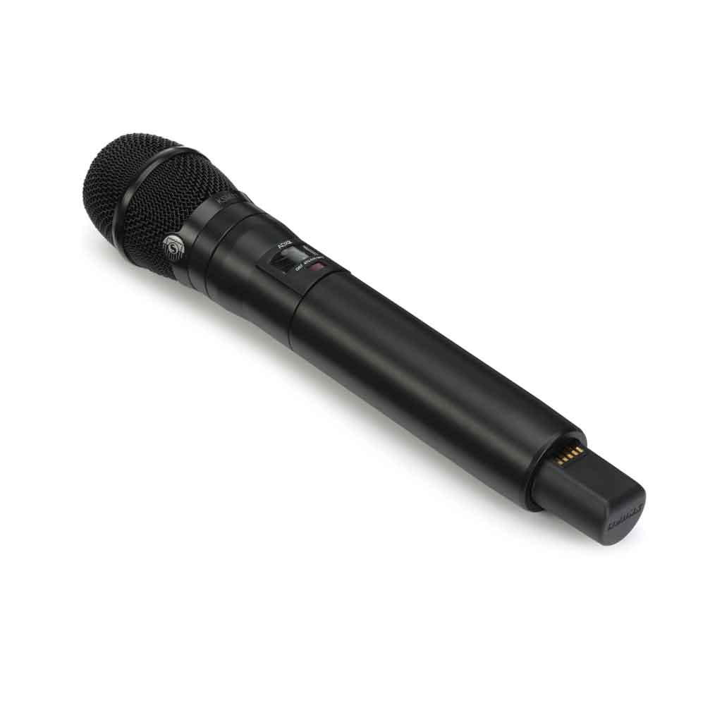 Micro không dây cầm tay Shure ADX2/K11 với thiết kế thân micro trang bị màn hình LCD rõ nét hiển thị thông tin tần số, tình trạng pin, nhóm kênh, v.v