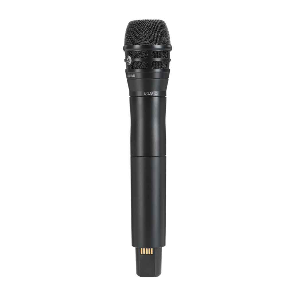 Micro không dây cầm tay Shure ULXD2/K8B với có thiết kế vỏ đen nguyên khối, chắc chắn và sang trọng.