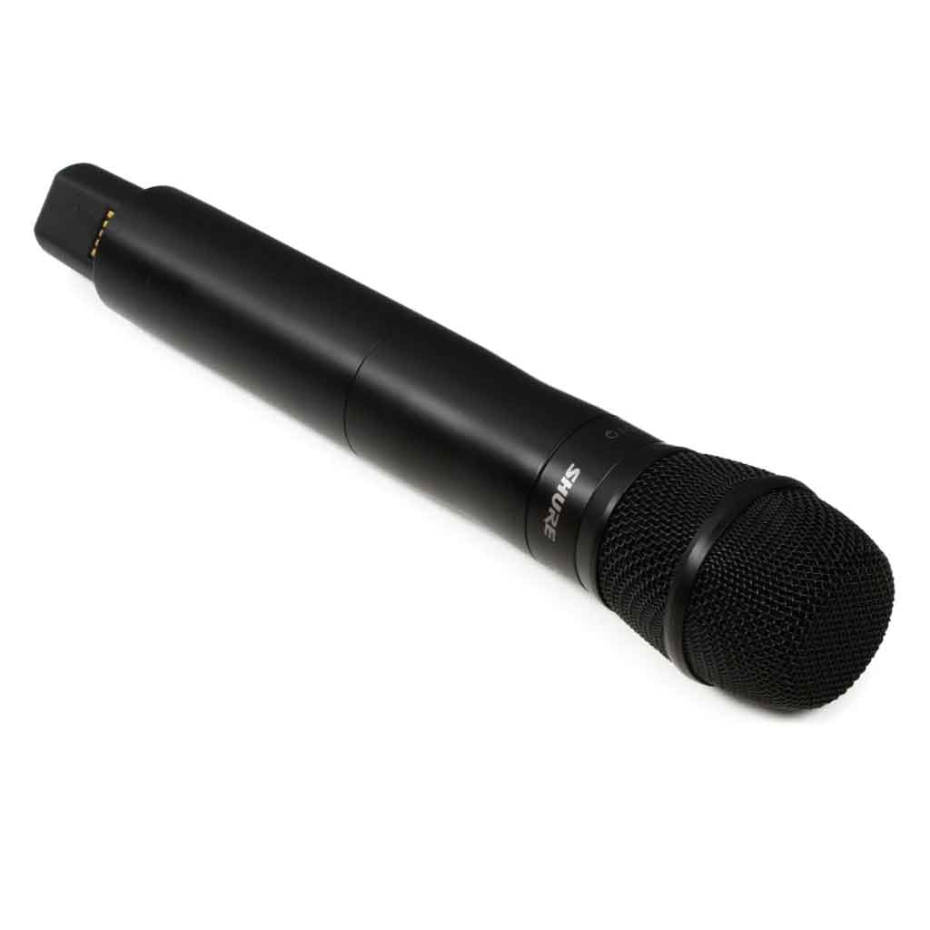 Micro không dây cầm tay Shure ULXD2/KSM9 với thiết kết lớp võ chiếc micro sở hữu thiết kế nguyên khối màu đen nhám