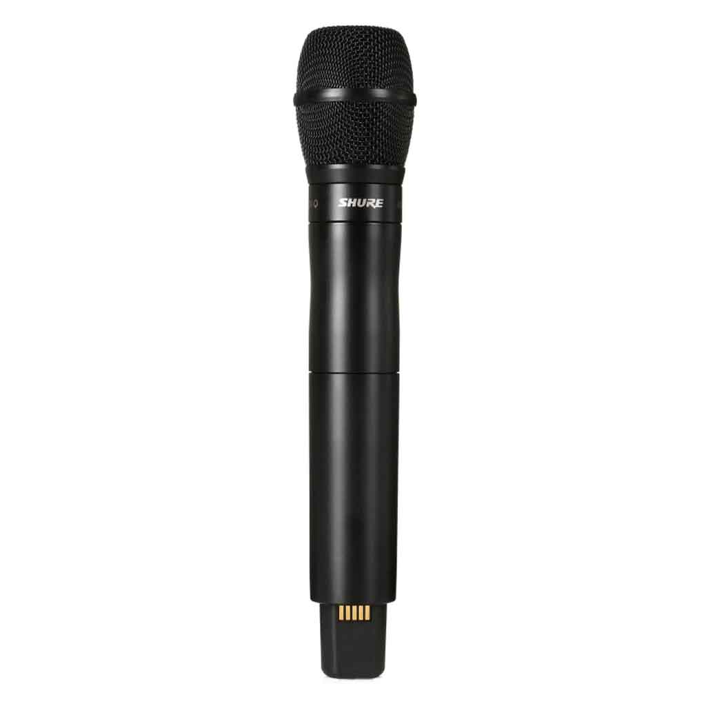 Micro không dây cầm tay Shure ULXD2/KSM9HS Thân micro: Vỏ nhôm đen nhám, chống bám vân tay, bền bỉ và chắc chắn