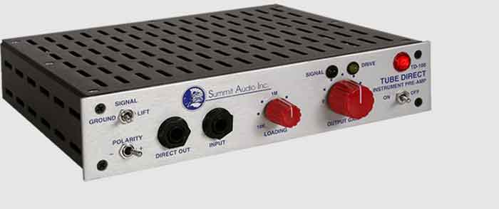 Preamp Summit Audio TD-100 Preamp với thết kế đẹp mắt và gọn nhẹ 
