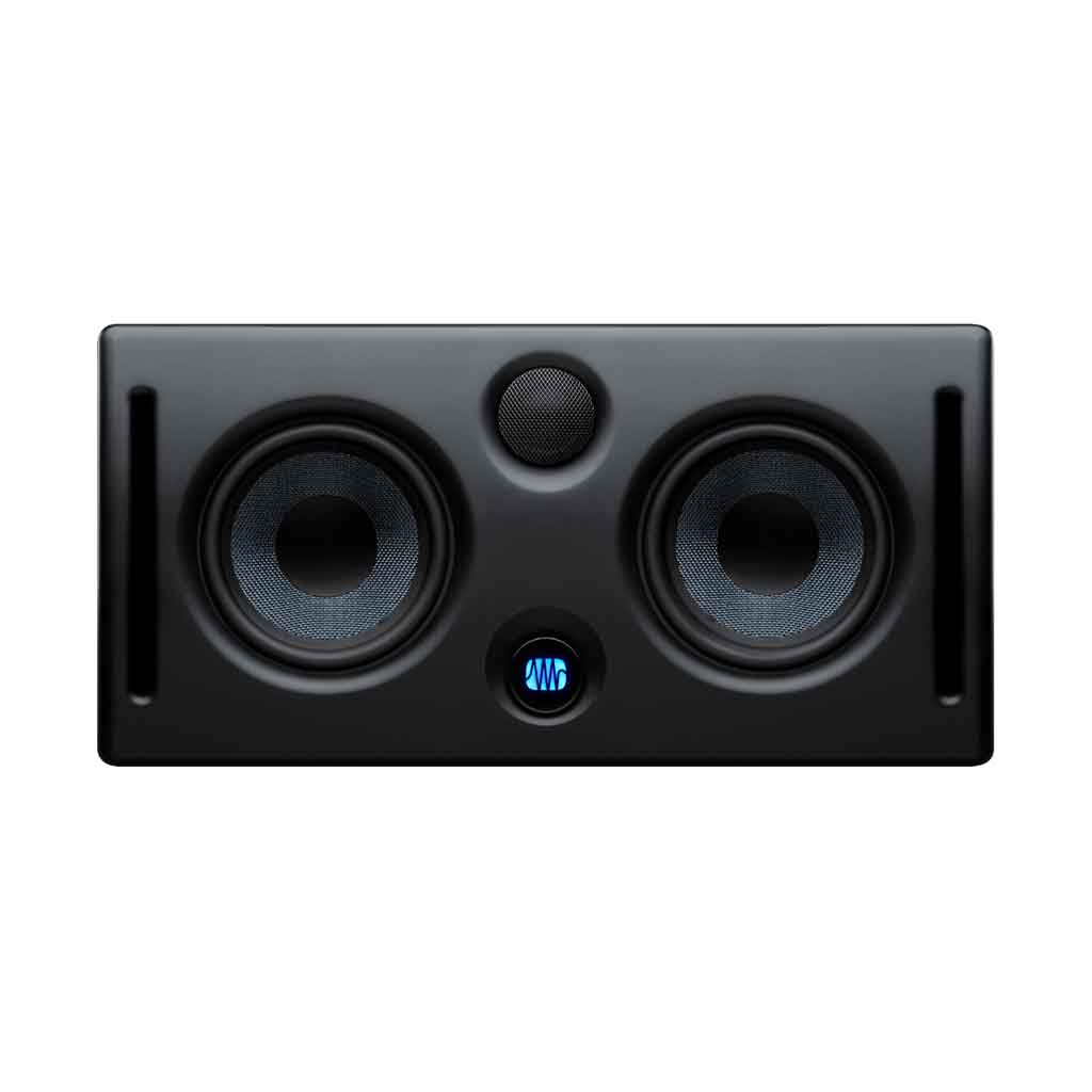 PreSonus® Eris® E44 Studio Monitor với được thiết kế bề mặt hoàn thiện mịn màu đen mờ, hạn chế phản xạ ánh sáng – lý tưởng cho các phòng thu cần điều khiển môi trường âm thanh