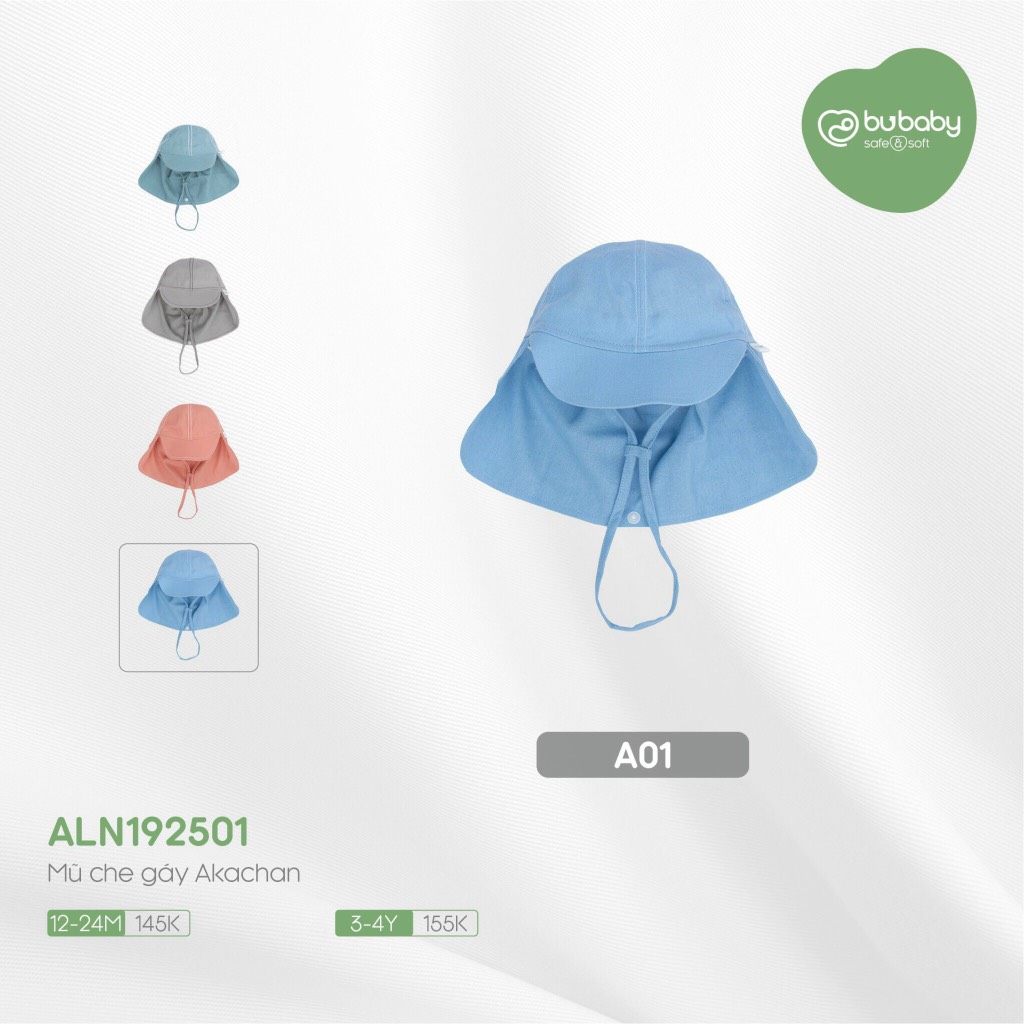 Mũ che gáy chống nắng Linen Bu Baby