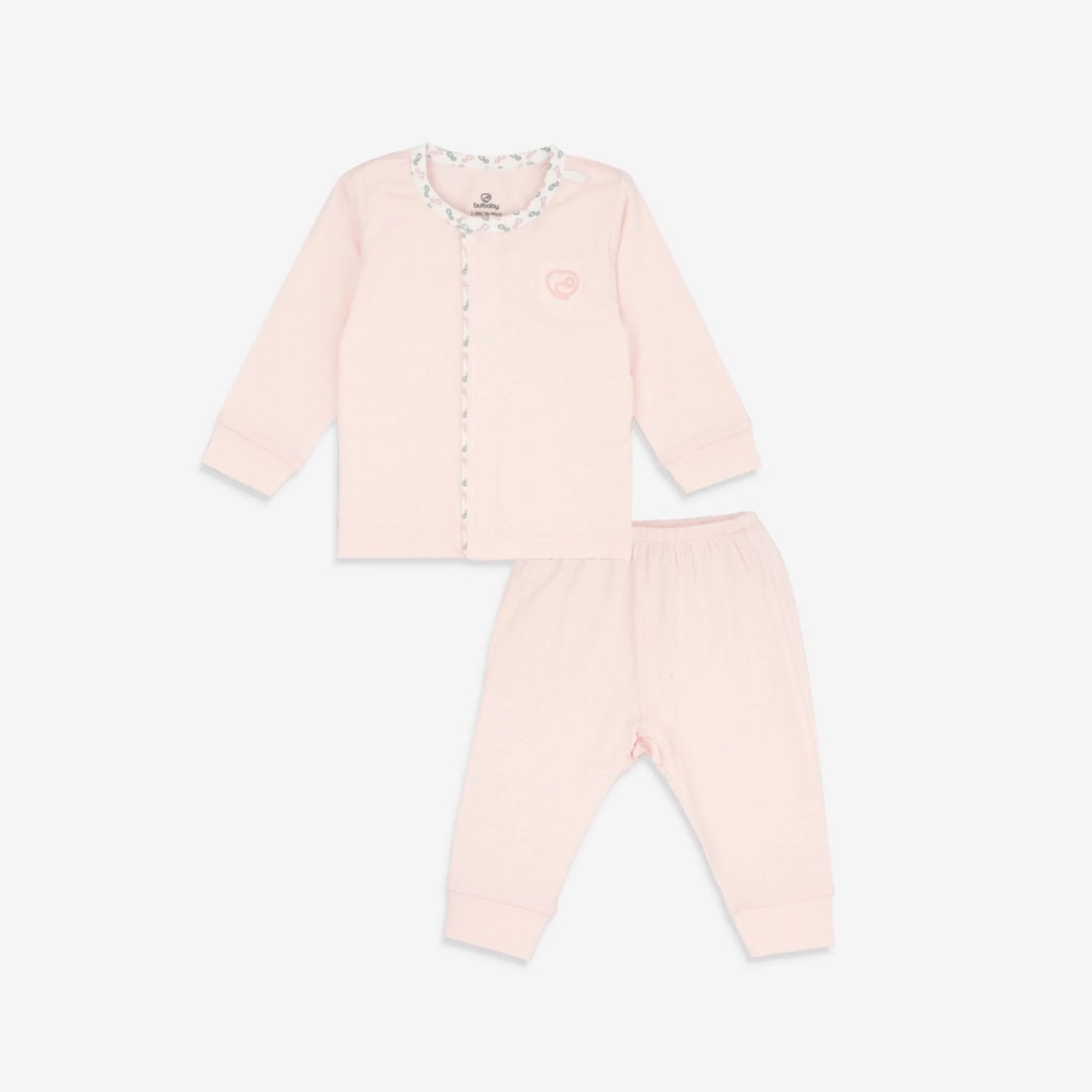Bộ dài tay cài giữa Iconic BU Bambus BU Baby 0-9m