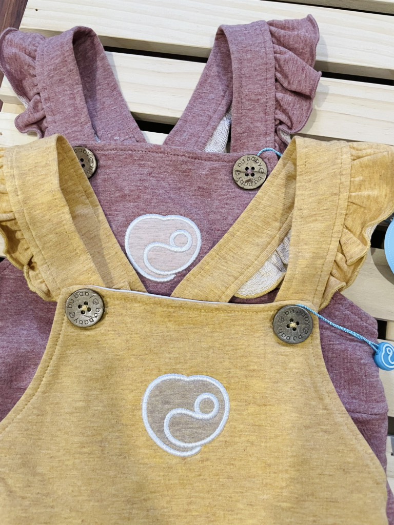 Set áo tay dài sợi tre và quần yếm BU Kyomi