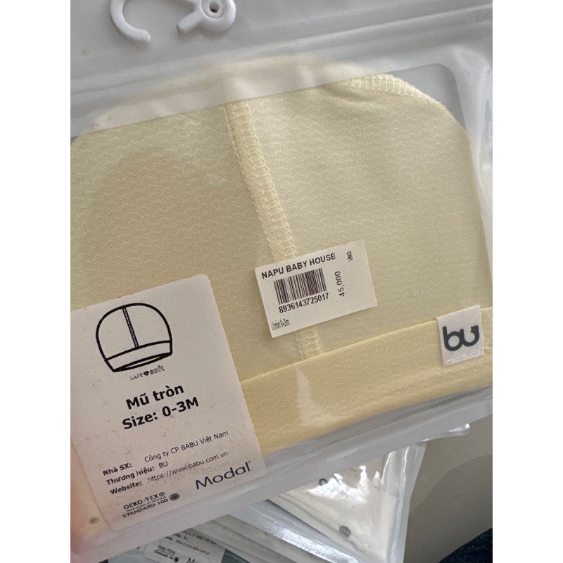 Mũ tròn sơ sinh 0-6m - Phụ kiện sơ sinh
