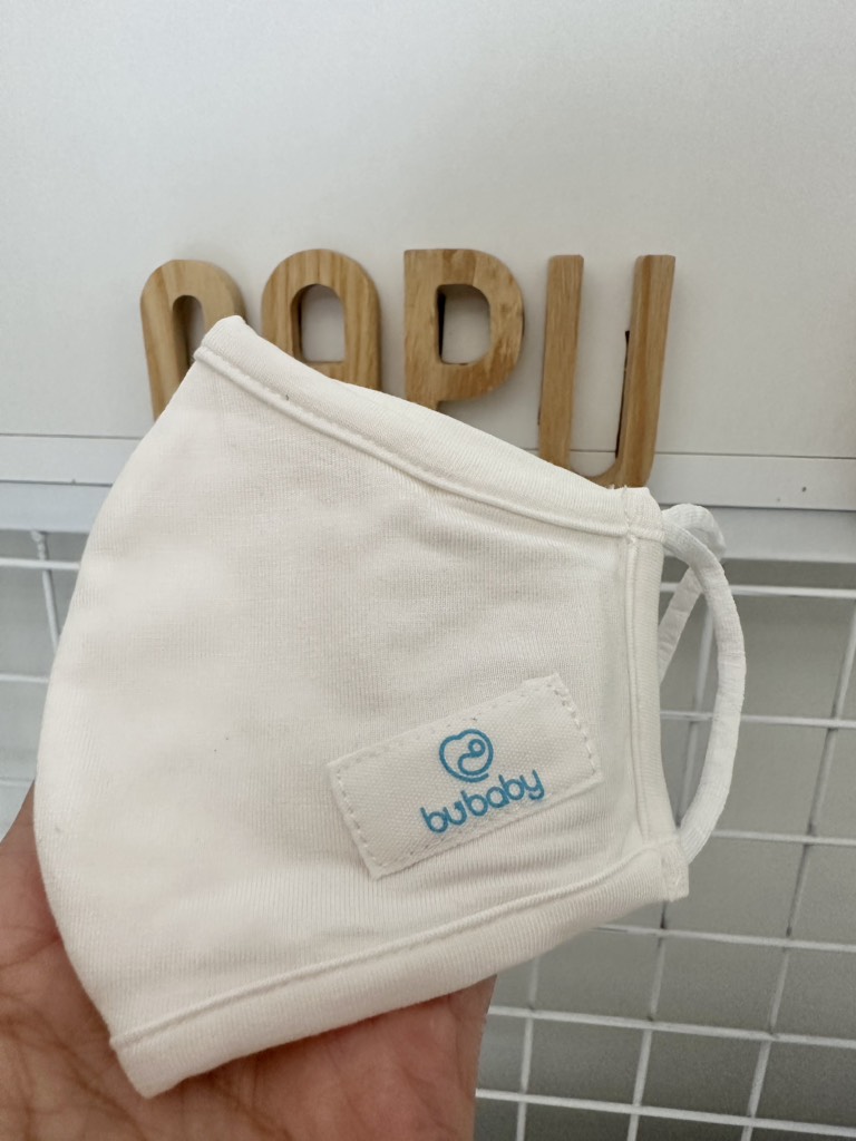 Set 2 khẩu trang cho bé vải sợi tre Bu Baby