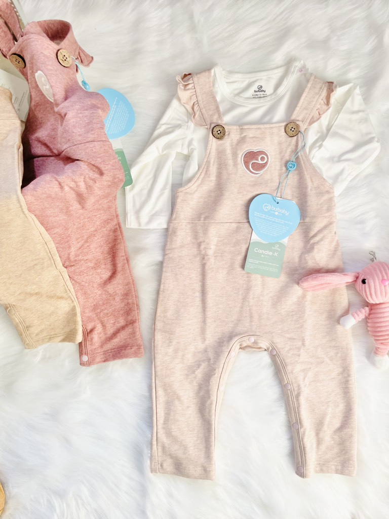 Set áo tay dài sợi tre và quần yếm BU Kyomi
