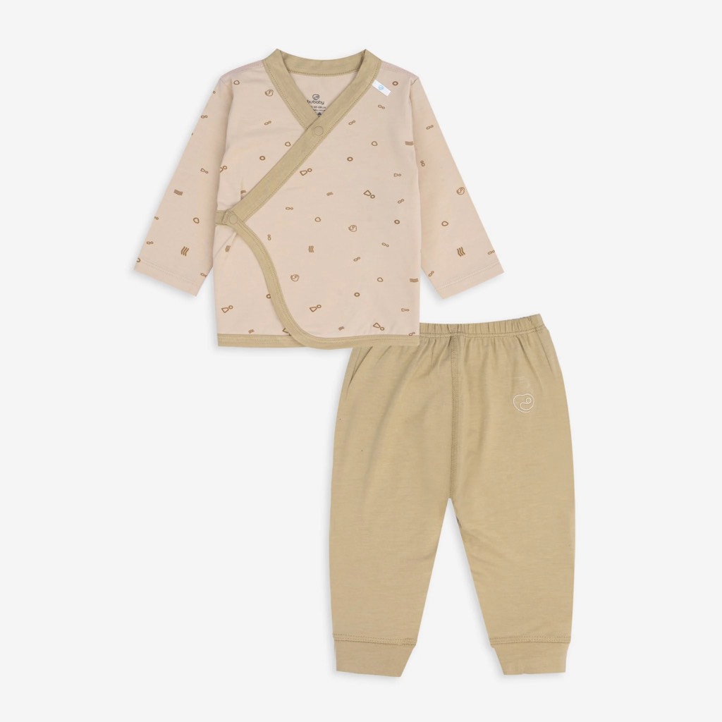 Bộ dài tay cài chéo Signature Bambus Bubaby