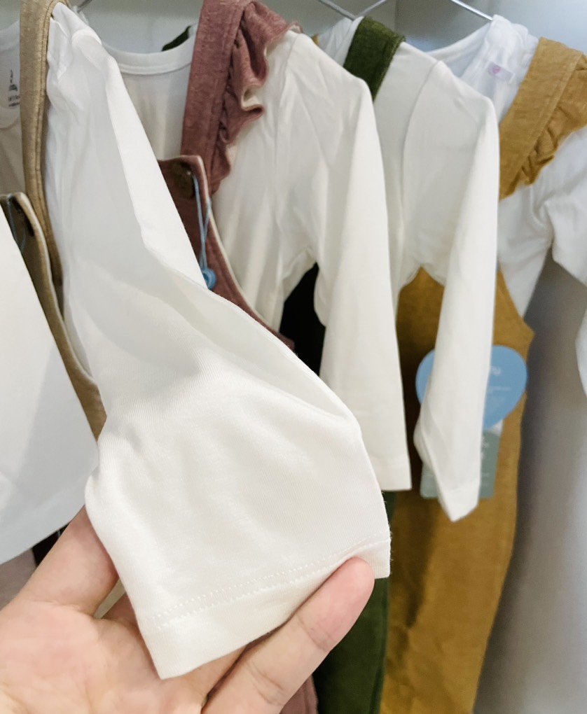 Set áo tay dài sợi tre và quần yếm BU Kyomi