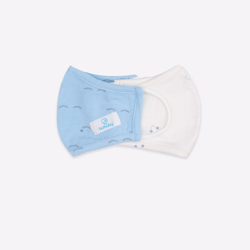 Set 2 khẩu trang cho bé vải sợi tre Bu Baby