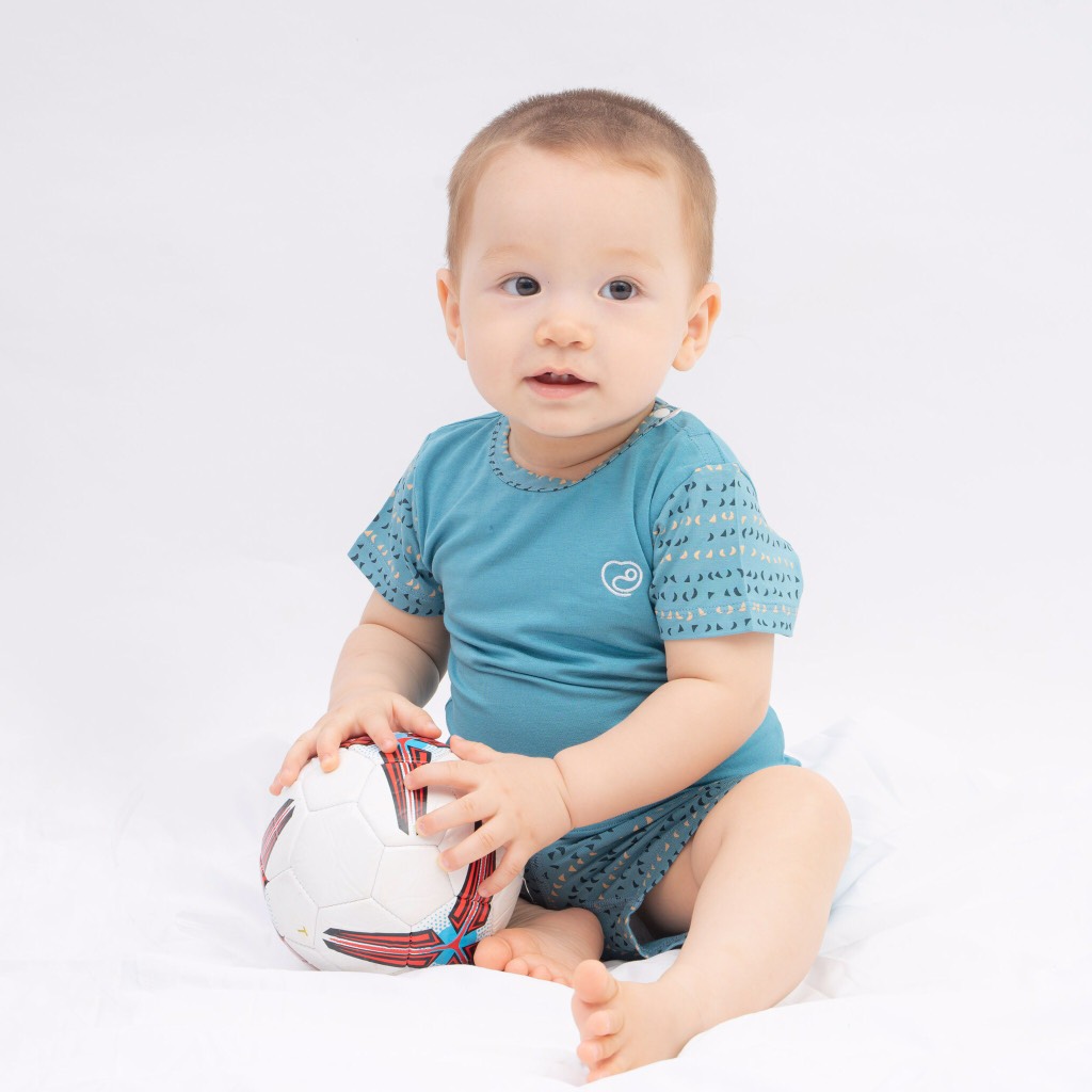 Bộ ngắn tay cài vai Bambus Zari Bu Baby