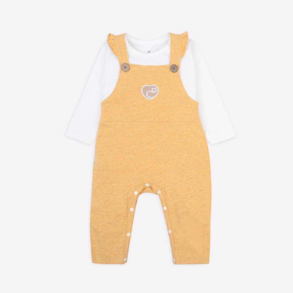 Set áo tay dài sợi tre và quần yếm BU Kyomi