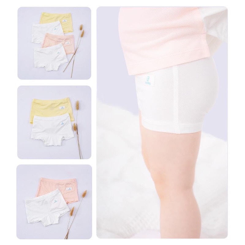 Set 02 Quần chip đùi vải sợi tre an toàn cho bé Bu Baby- Bambus BBB430000