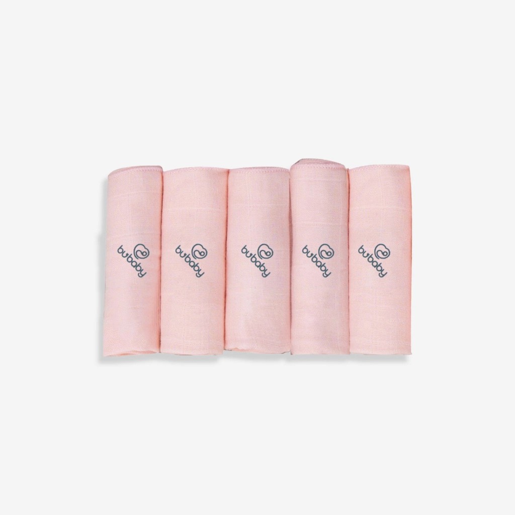 Set 5 khăn sữa - khăn mặt BU Muslin