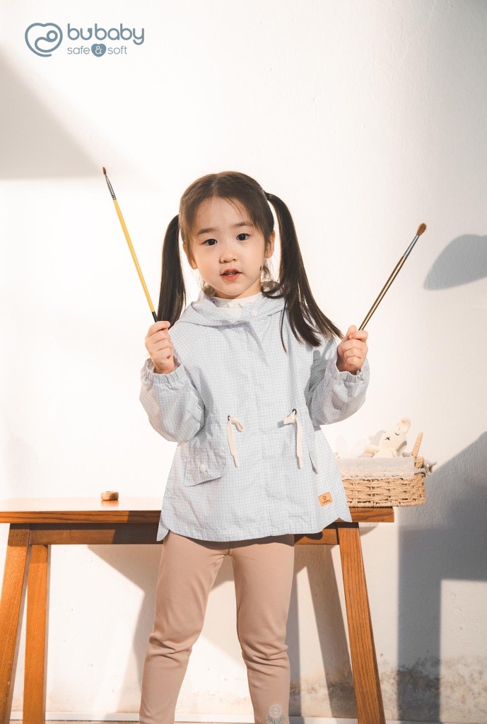 Áo khoác gió dài tay khóa giữa Winie - BWI311100 Bu Baby