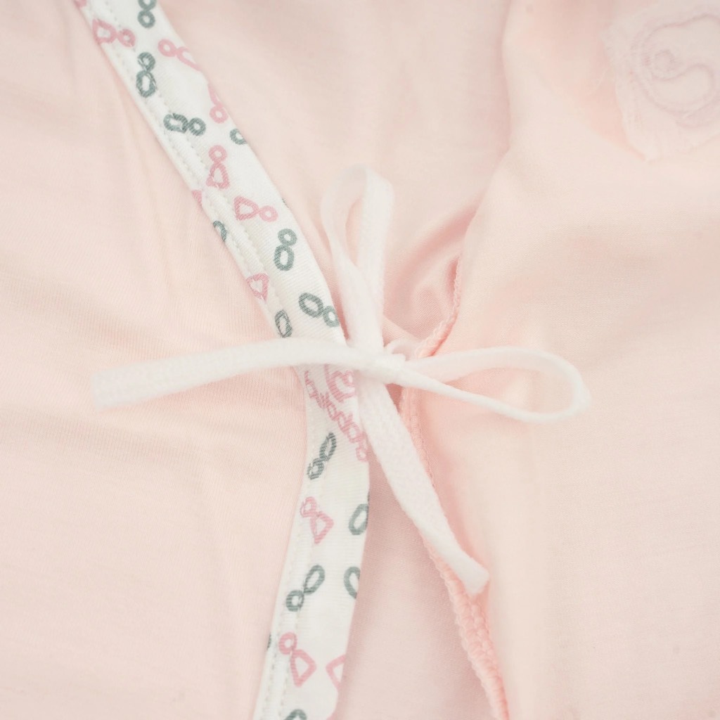 Bộ ngắn tay cài chéo Iconic BU Bambus BuBaby cho bé 0-6m
