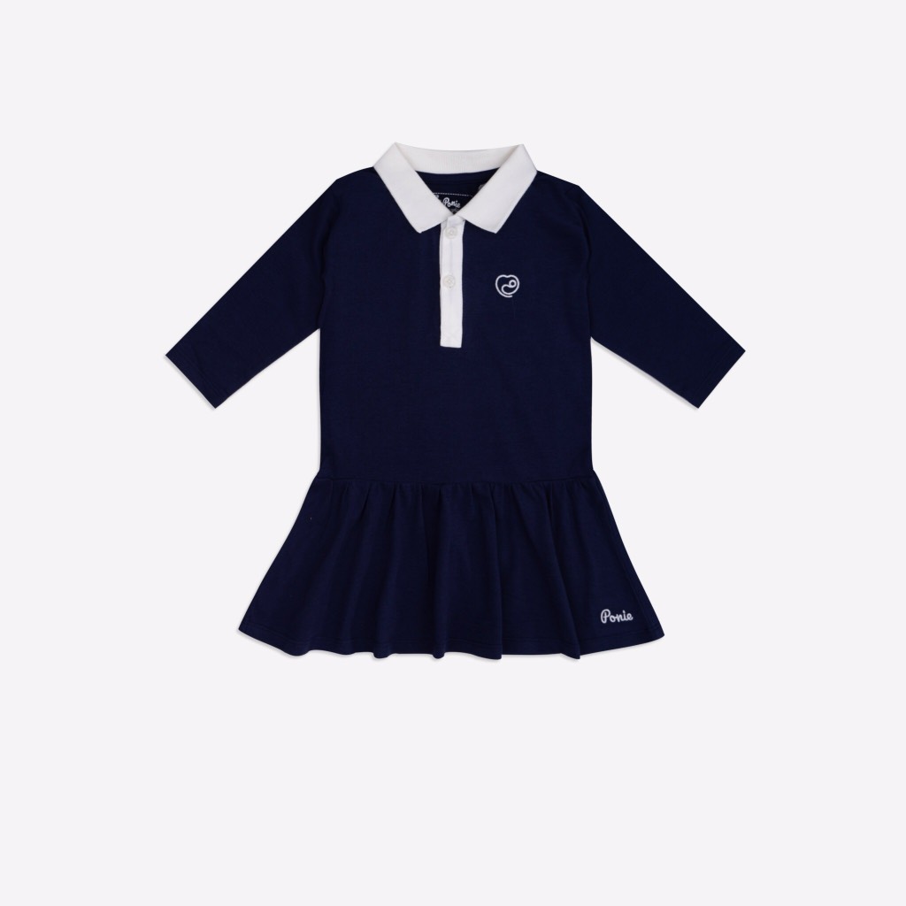 Váy dài tay sợi tre cotton Bu Ponie Bu Baby