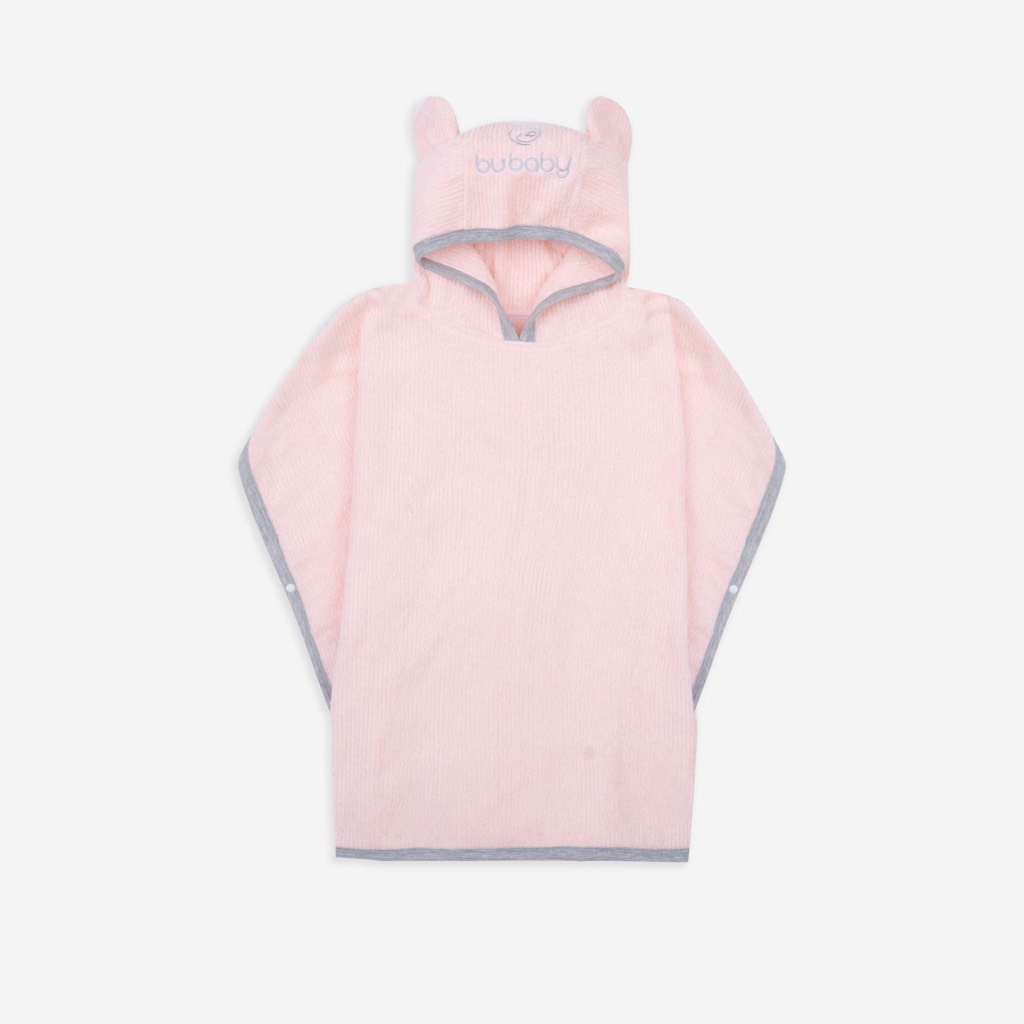 Khăn tắm dạng chui đầu tai gấu Cotton bông Bu Baby