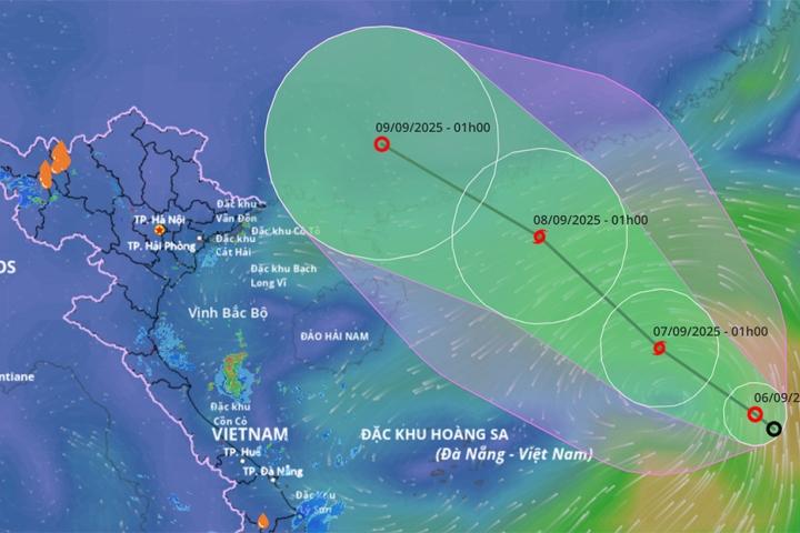 Áp thấp nhiệt đới mạnh lên thành bão trong hôm nay ( 6/9/2025)