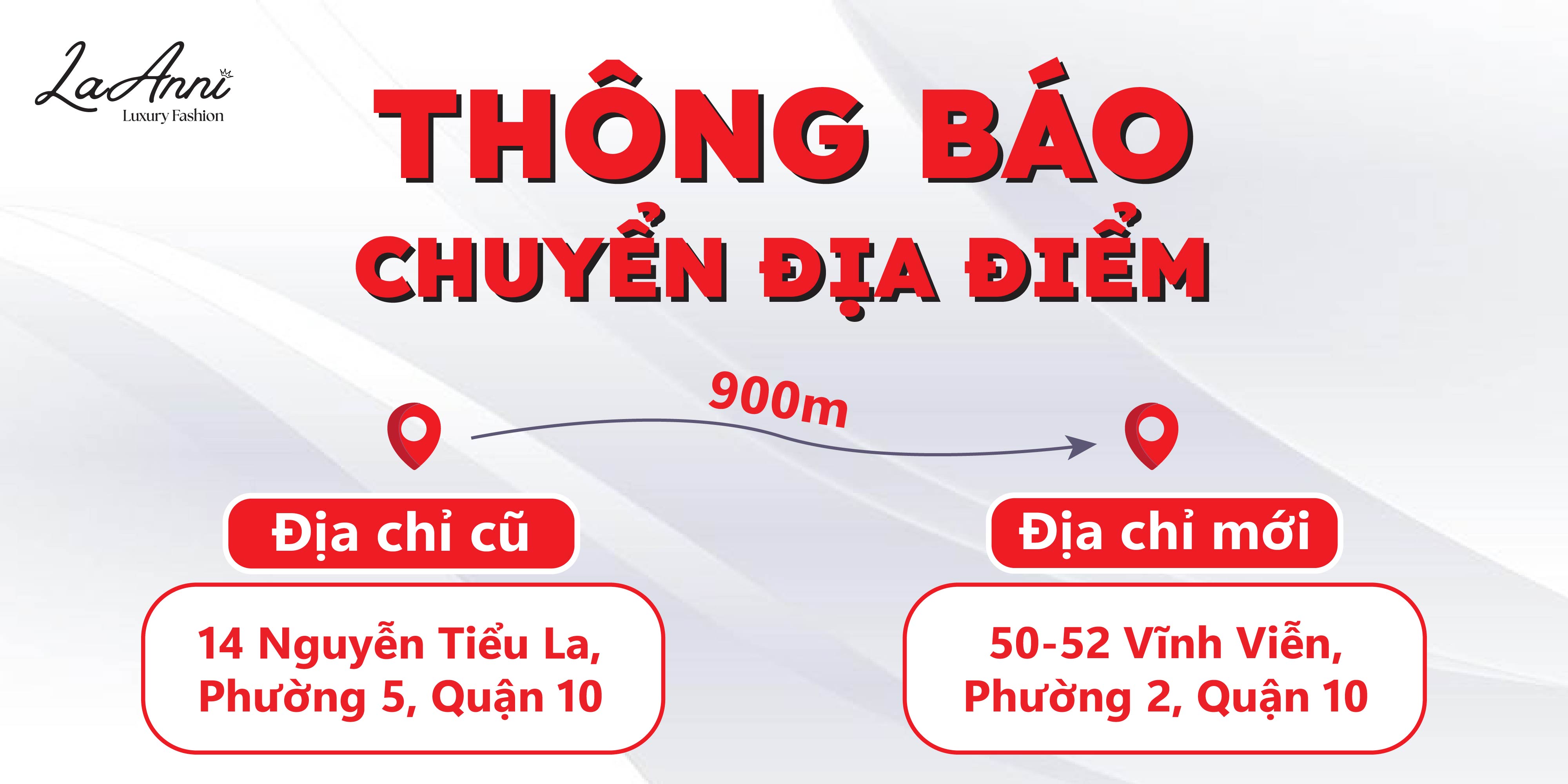 THÔNG BÁO CHUYỂN ĐỊA ĐIỂM SHOP THỜI TRANG LAANNI