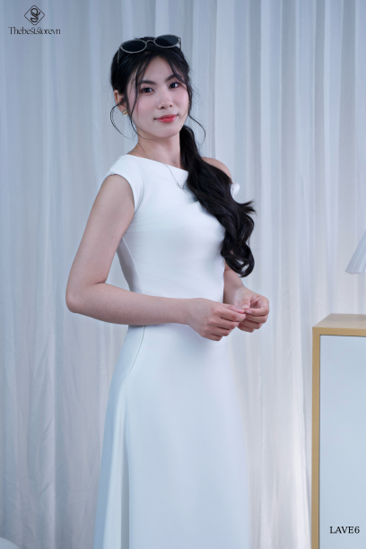 Chân váy lụa HK dáng dài LAVE6