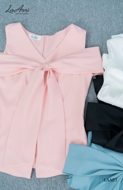Áo peplum rút dây vai dáng xòe LAAE1