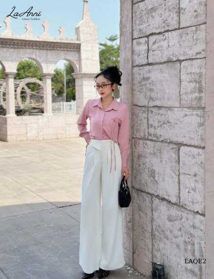 Quần gold suông đắp chéo 2 nút