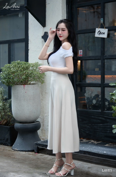 Chân váy xòe dài 8 mảnh LAVE5