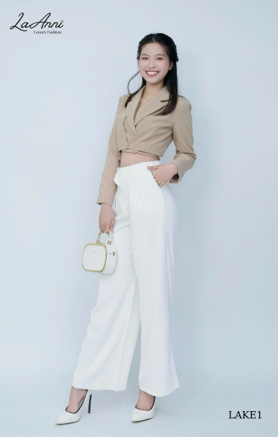 Khoác vest crop 2 lớp thắt dây sau