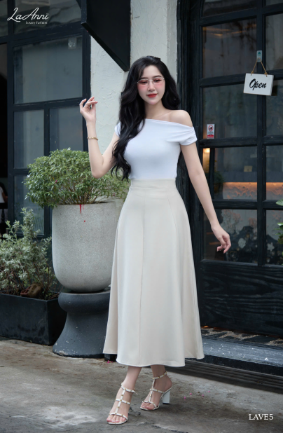 Chân váy xòe dài 8 mảnh LAVE5
