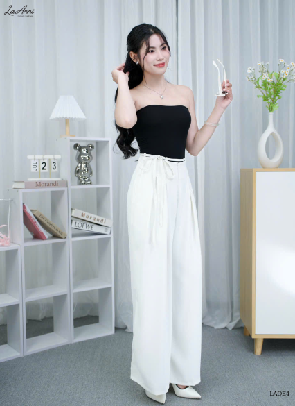 Quần suông ly buộc eo LAQE4