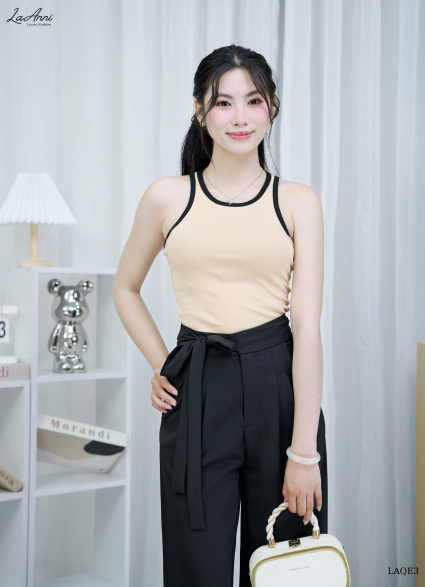 Quần suông thắt dây hông LAQE3