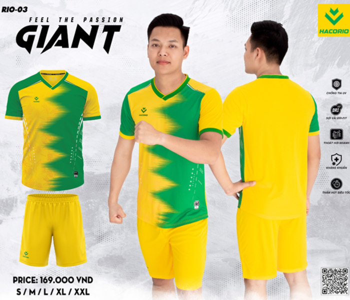 Áo bóng đá HACORIO - RIO - GIANT (RIO - 03)
