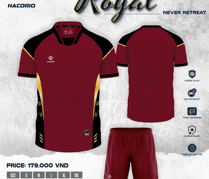 Áo bóng đá HACORIO - RIO - ROYAL (RIO - 05)