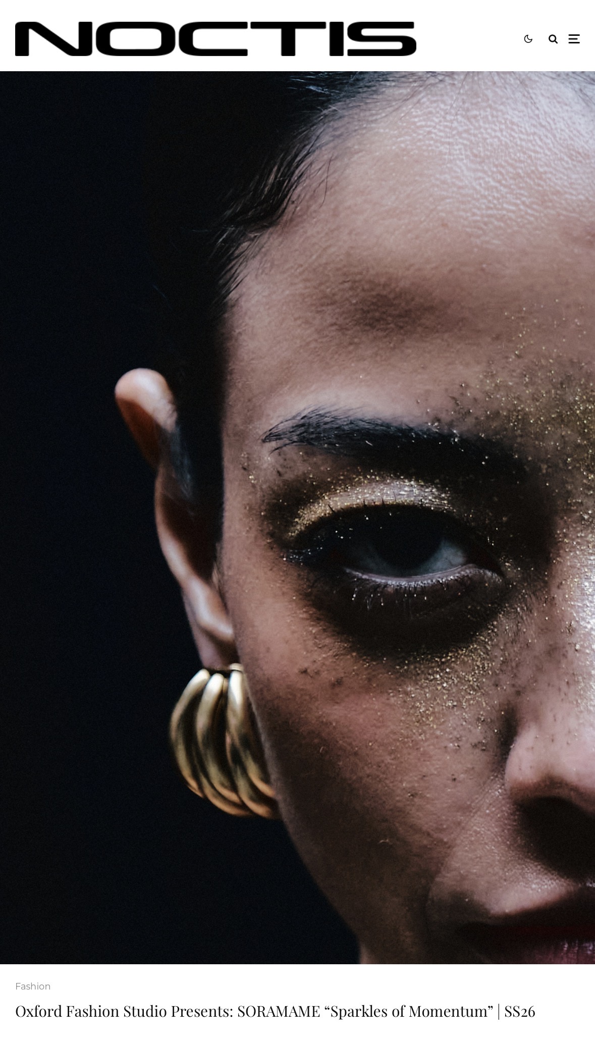 Noctis Magazine: SORAMAME’s “Sparkles of Momentum” at London Fashion Week