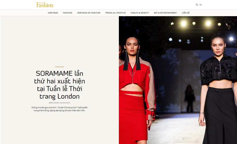 FASHION HERITAGE: Soramame returns to London Fashion Week for the second time