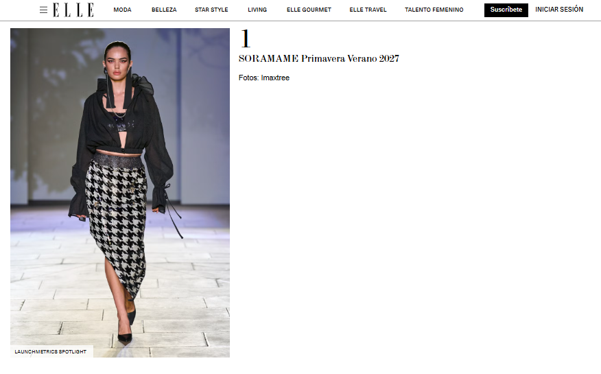 ELLE: SORAMAME takes “Under Construction” to London Fashion Week