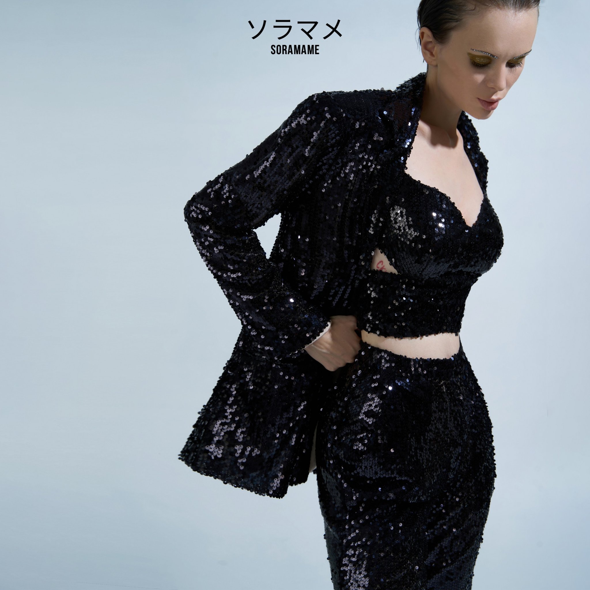SEQUIN BLACK JACKET