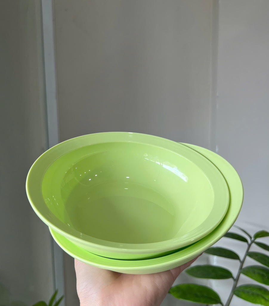 Dĩa/ đĩa Sâu Lòng Everyday Plate Set 4 Tupperware 4 Màu 17.5cm