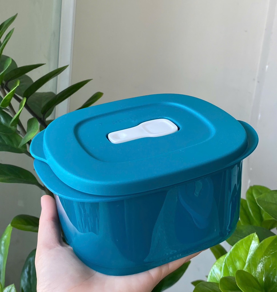 Hộp Tupperware Crystalwave 800ml - Hình Chữ Nhật - Quay LVS - Tupperware Trung Chính Hãng