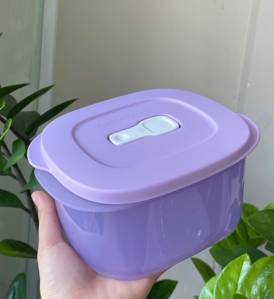 Hộp Tupperware Crystalwave 800ml - Hình Chữ Nhật - Quay LVS - Tupperware Trung Chính Hãng