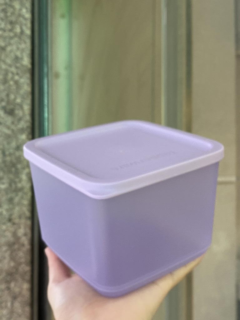 Hộp mát Tupperware BQTP Medium Squar Round 1L - Tupperware Chính Hãng