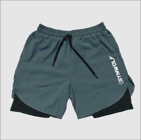 Quần Short Gymwolf 2 Lớp W60 - Màu Xám