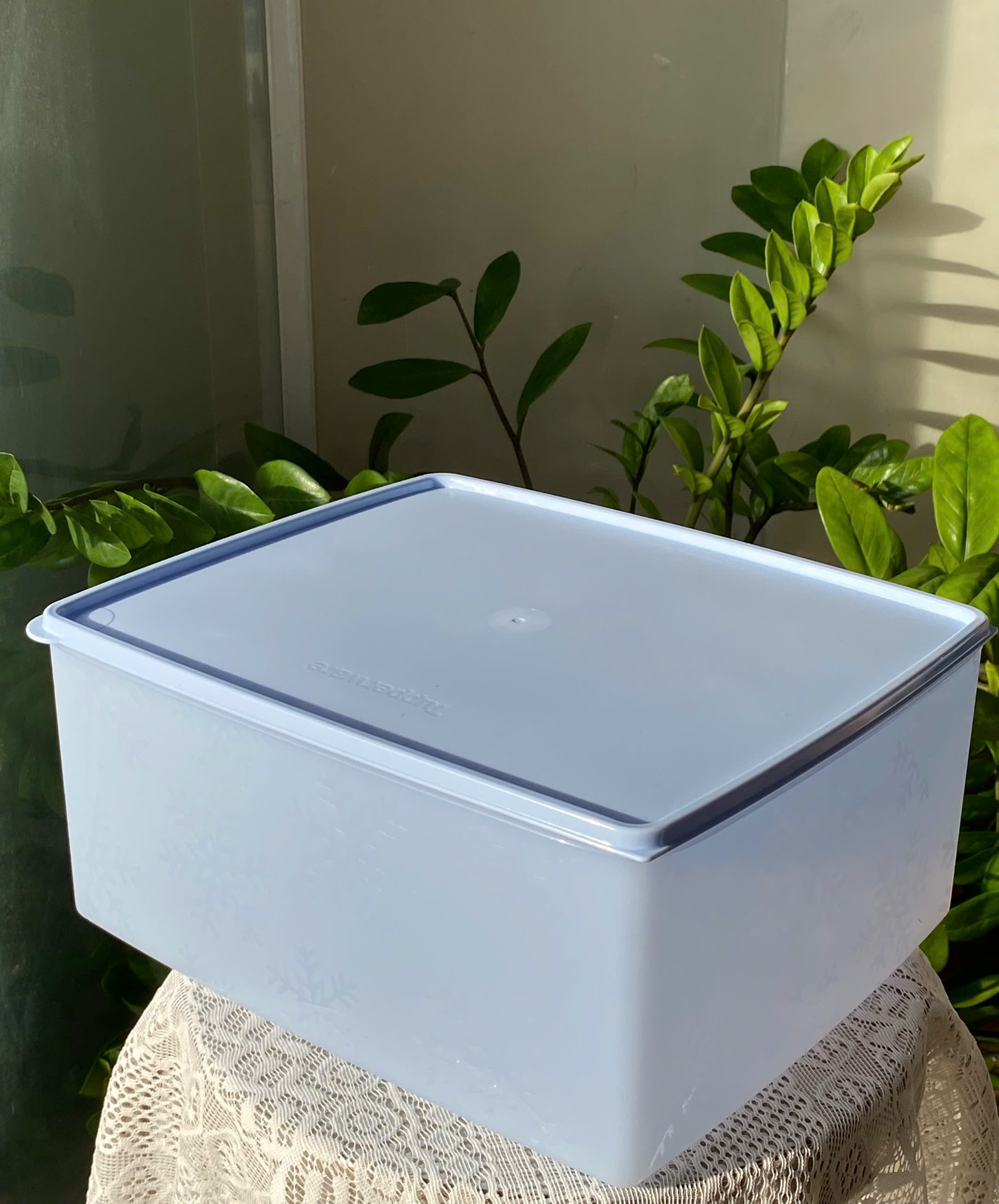 Hộp Tupperware Trữ Đông Festive Stor N Serve 6L - Bông Tuyết Nhựa Mềm - Tupperware Malaysia Chính Hãng