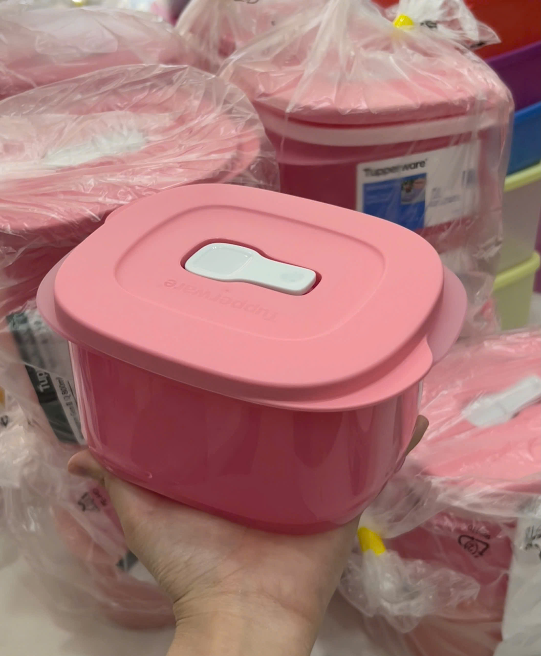 Hộp Tupperware Crystalwave 800ml - Hình Chữ Nhật - Quay LVS - Tupperware Trung Chính Hãng