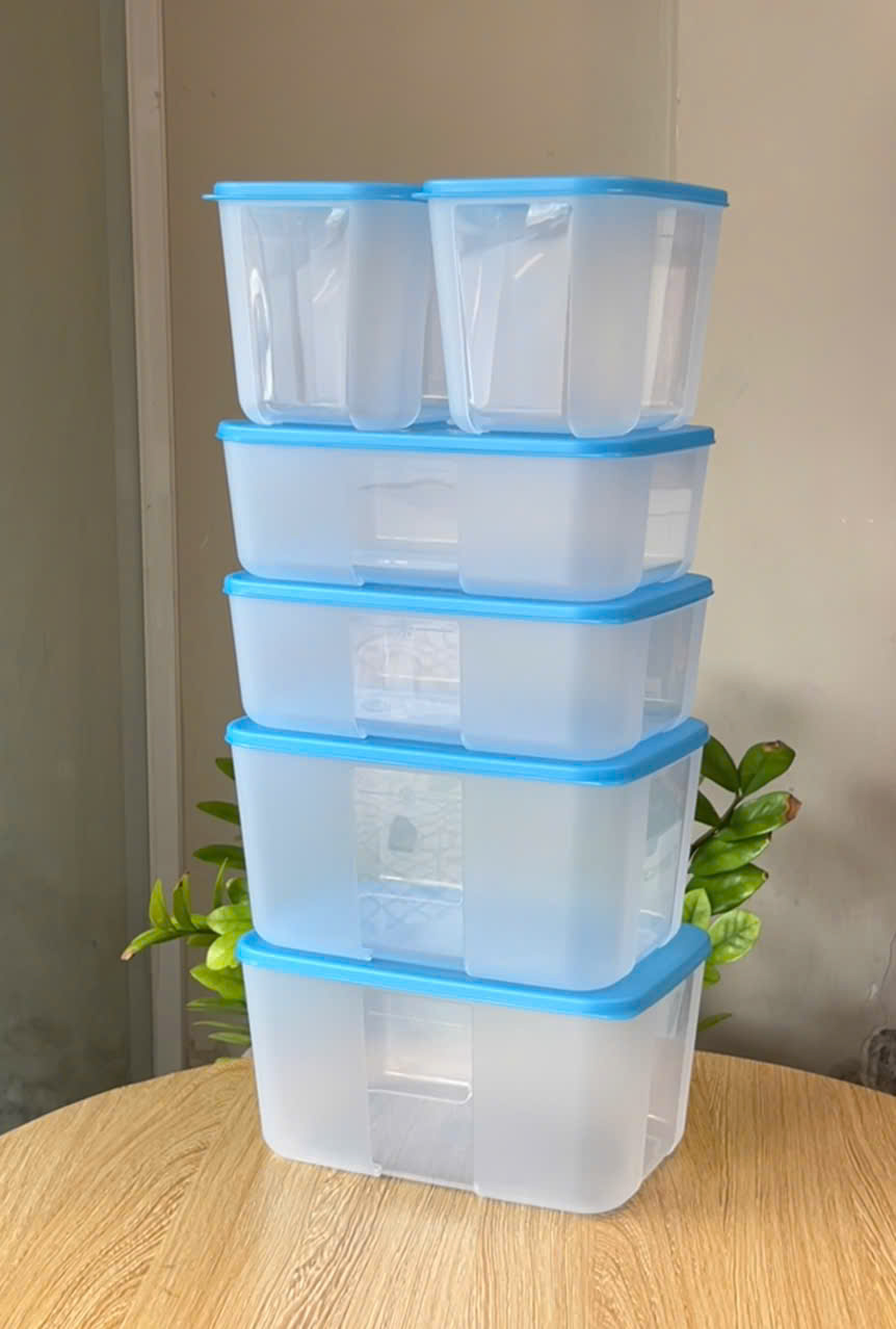 {{TUP80}} Bộ 6 hộp Tupperware trữ đông Gen I 1.2L, 1.7L, 2.6L