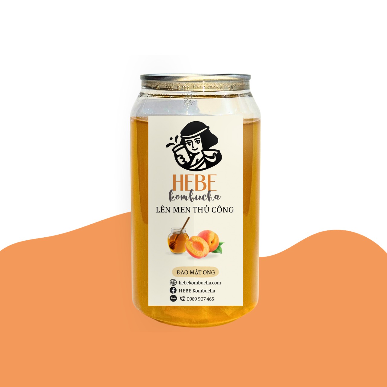 KOMBUCHA ĐÀO MẬT ONG