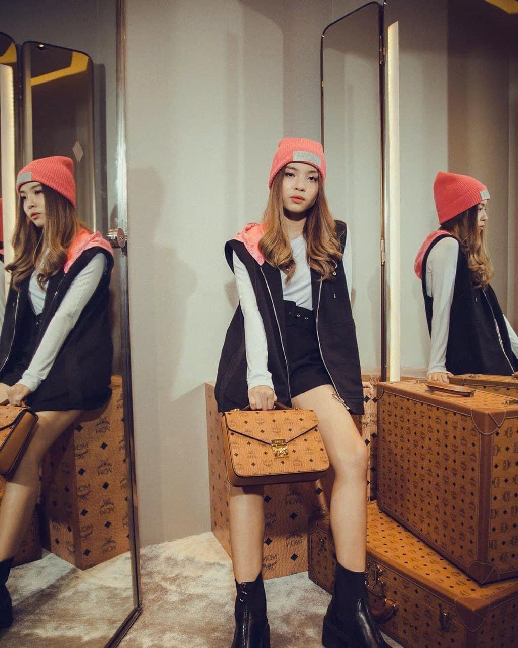Túi Mcm Top Handle Patricia